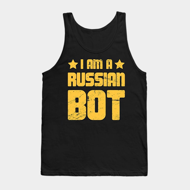 Funny Russian Bot / Internet Troll Tank Top by MeatMan